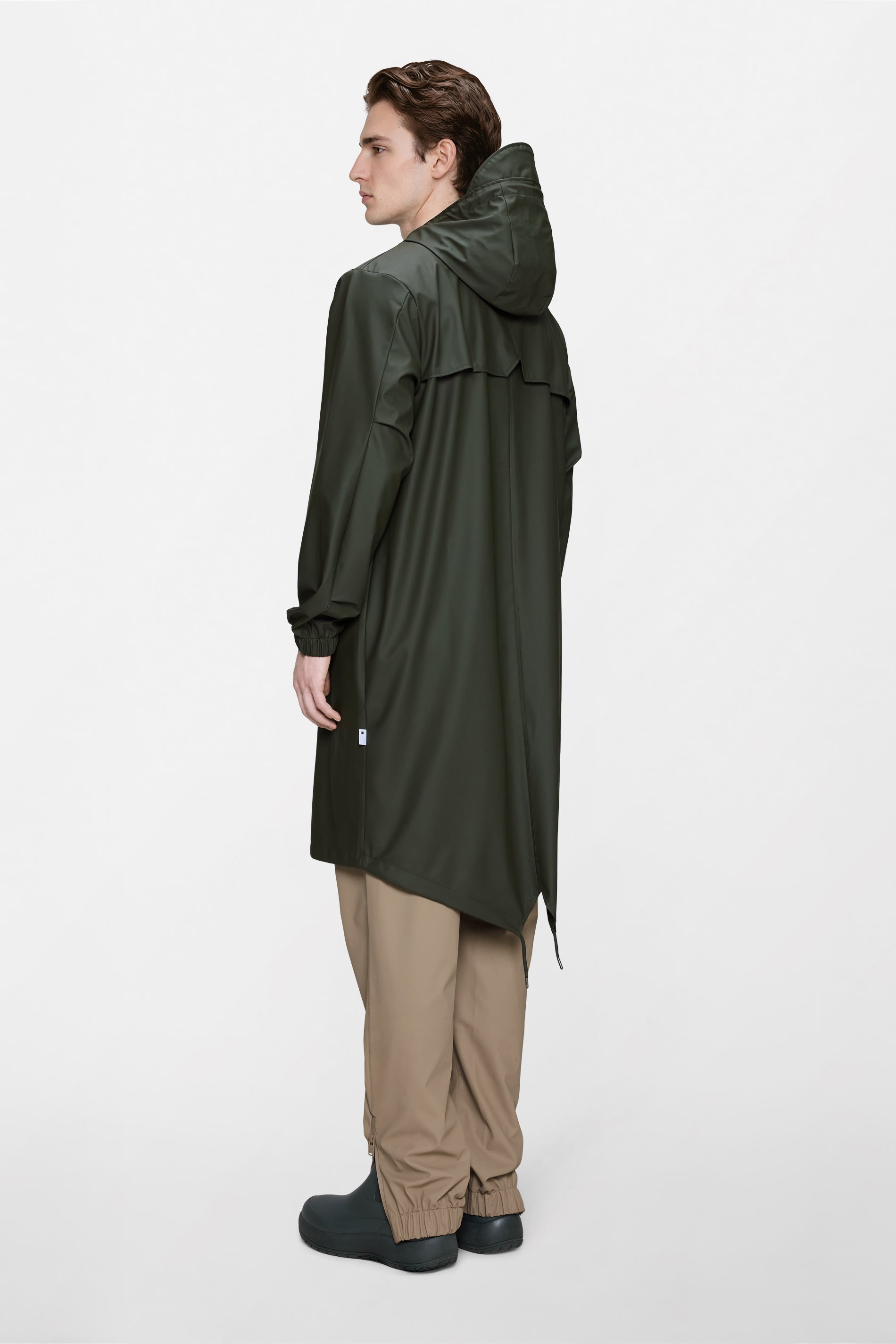 RAINS Fishtail Parka Green Jacket