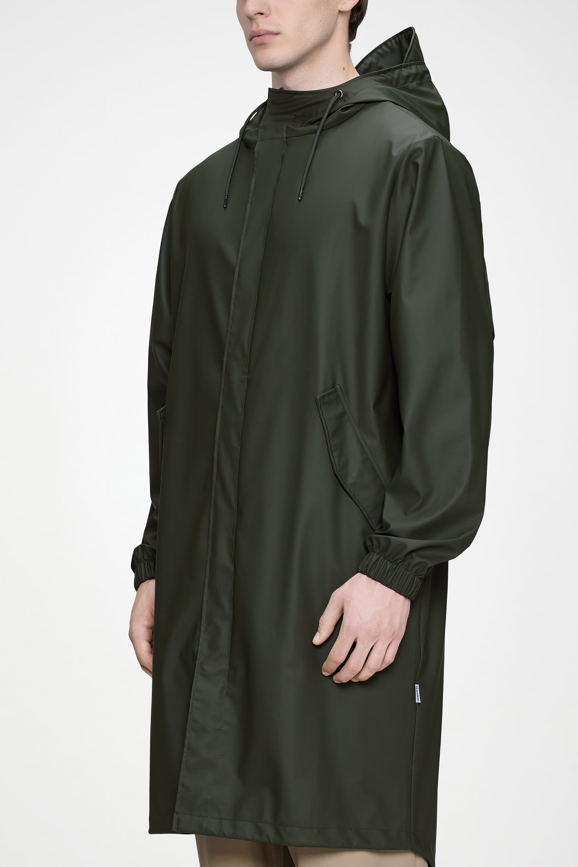 RAINS Fishtail Parka Green Jacket