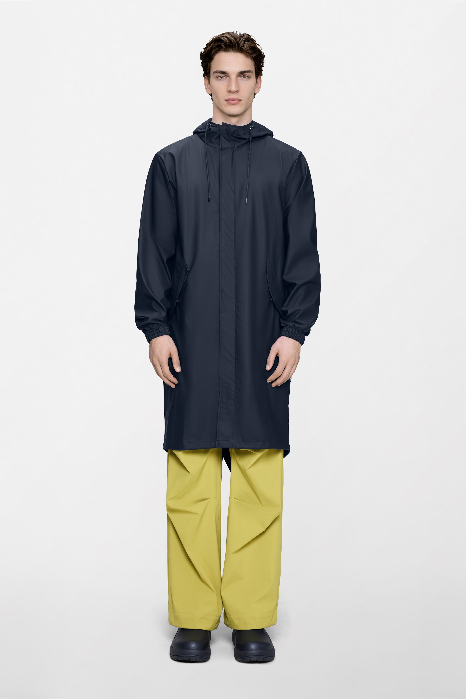 RAINS Fishtail Parka Navy Jacket