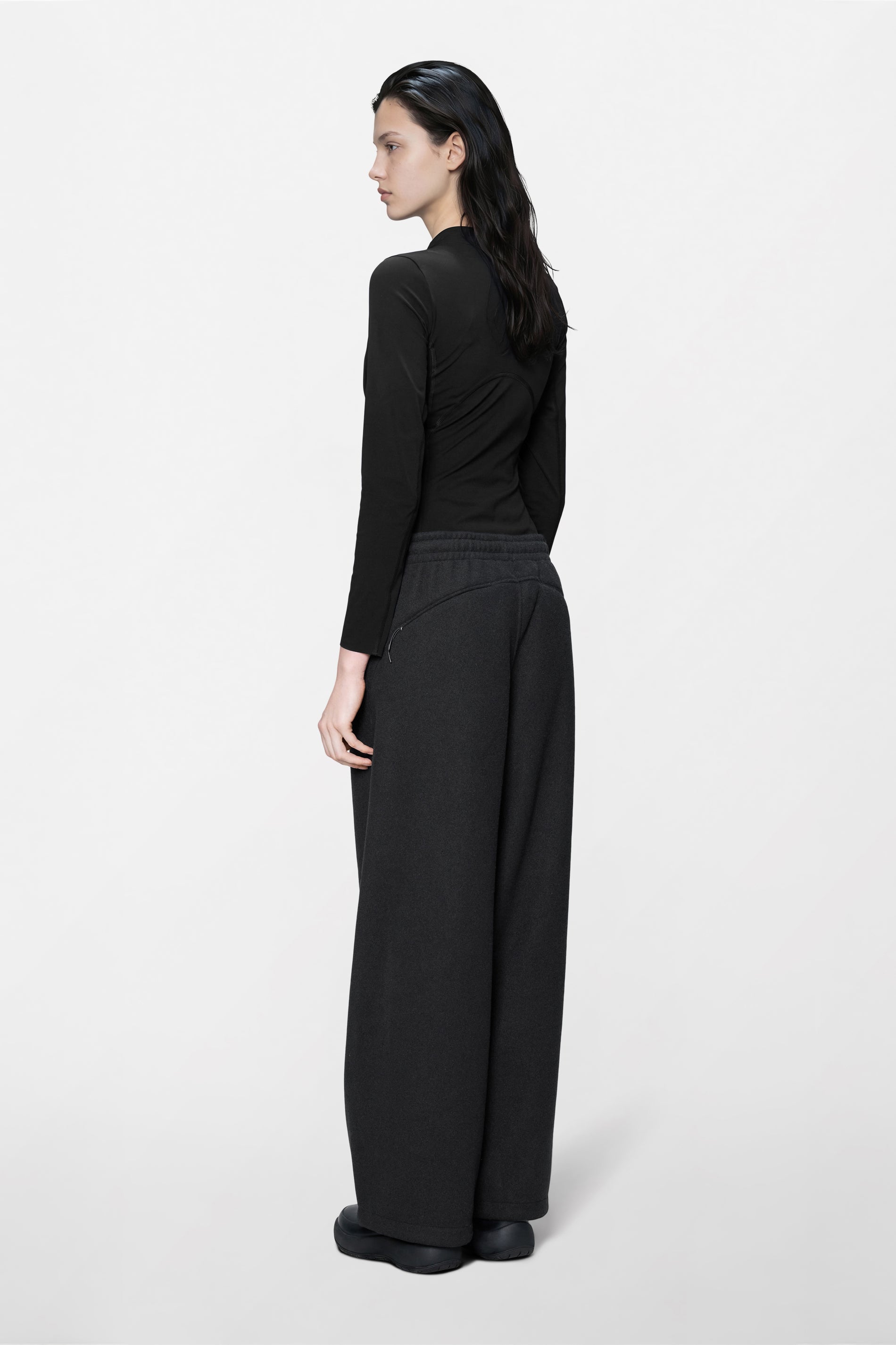 RAINS Fleece Pants Black Pants