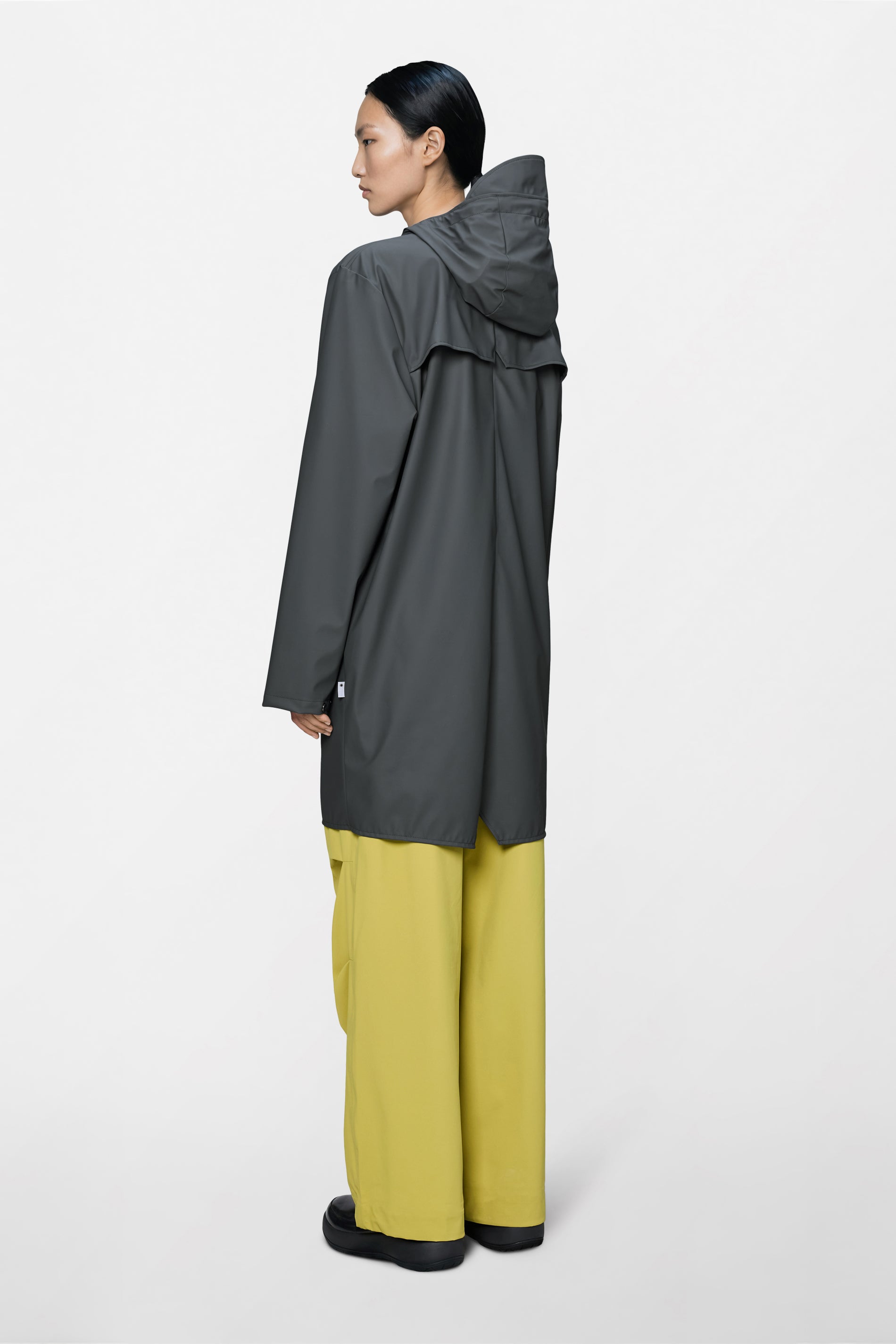 RAINS Long Jacket Dark Grey Jacket