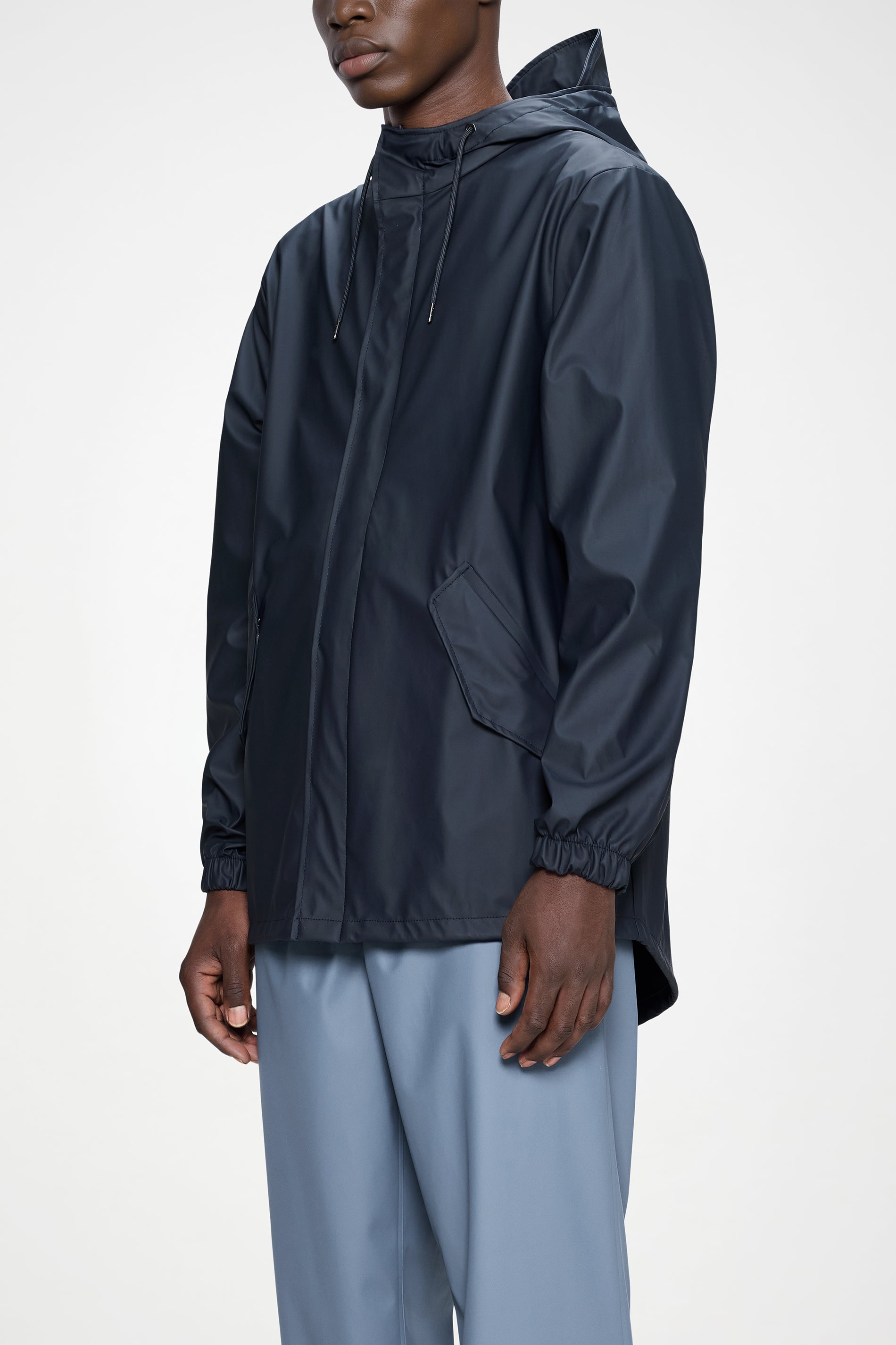 RAINS Fishtail Jacket Navy Jacket