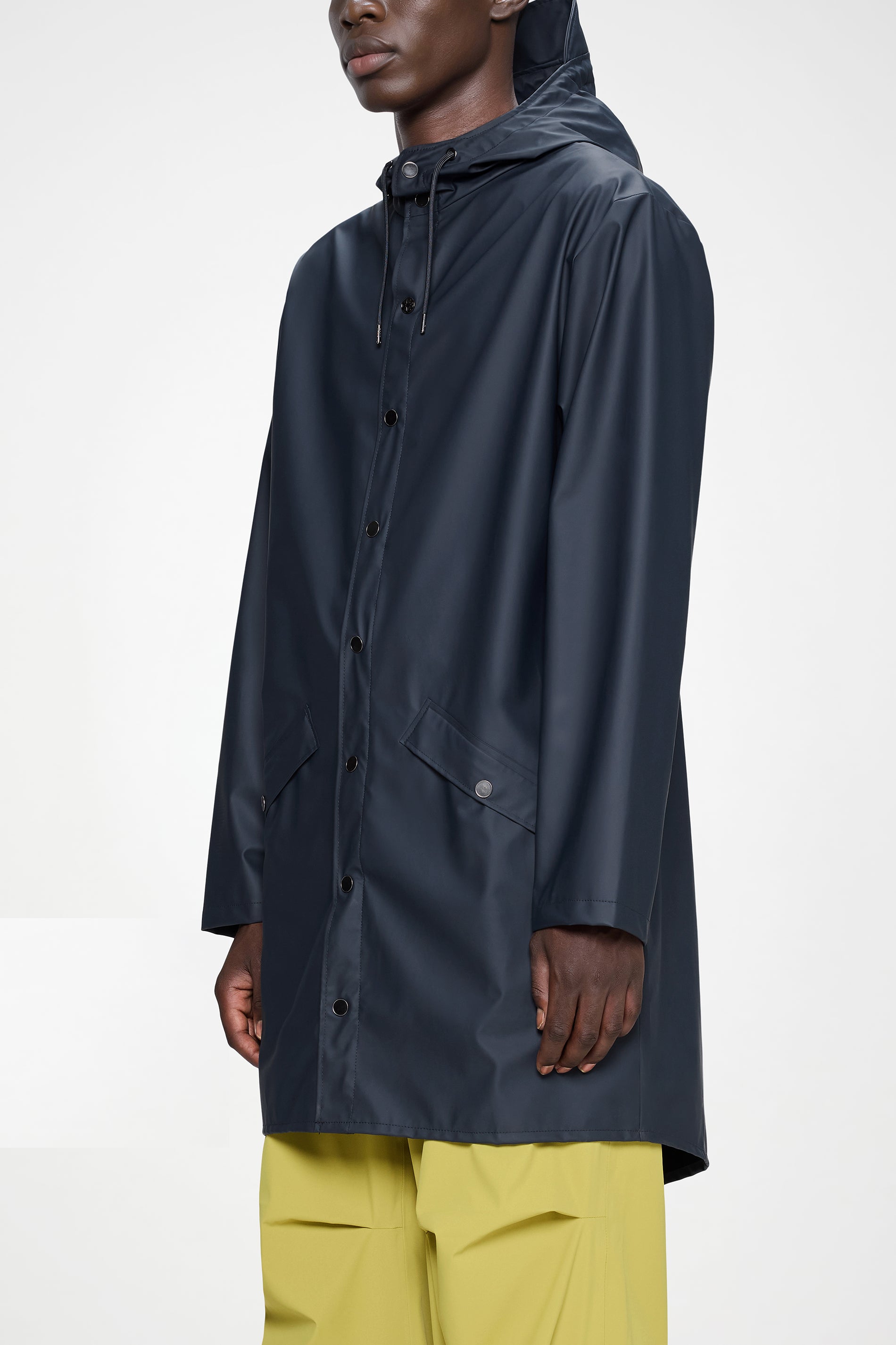 RAINS Long Jacket Navy Jacket