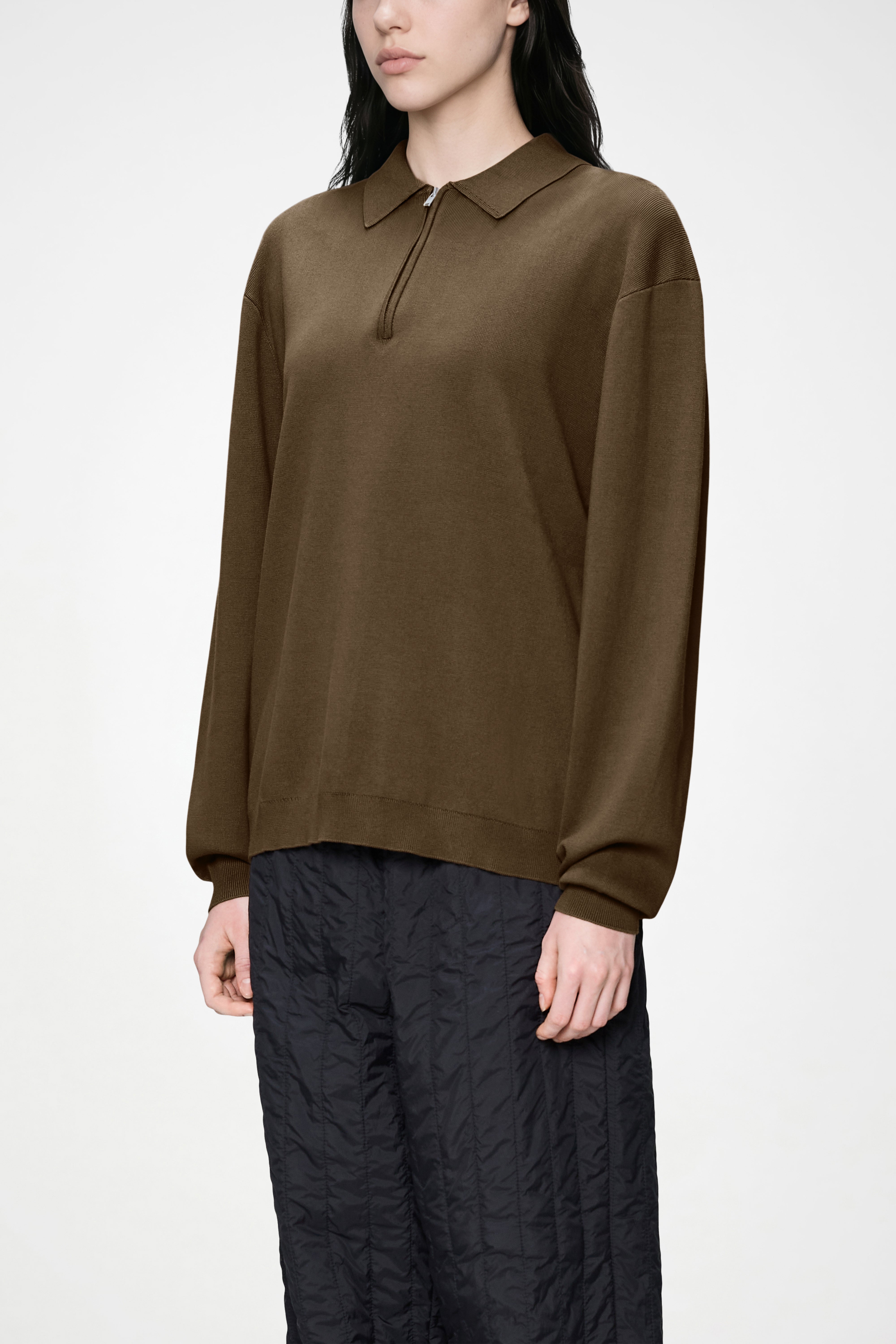 RAINS Long Sleeve Polo Splinter Long Sleeve