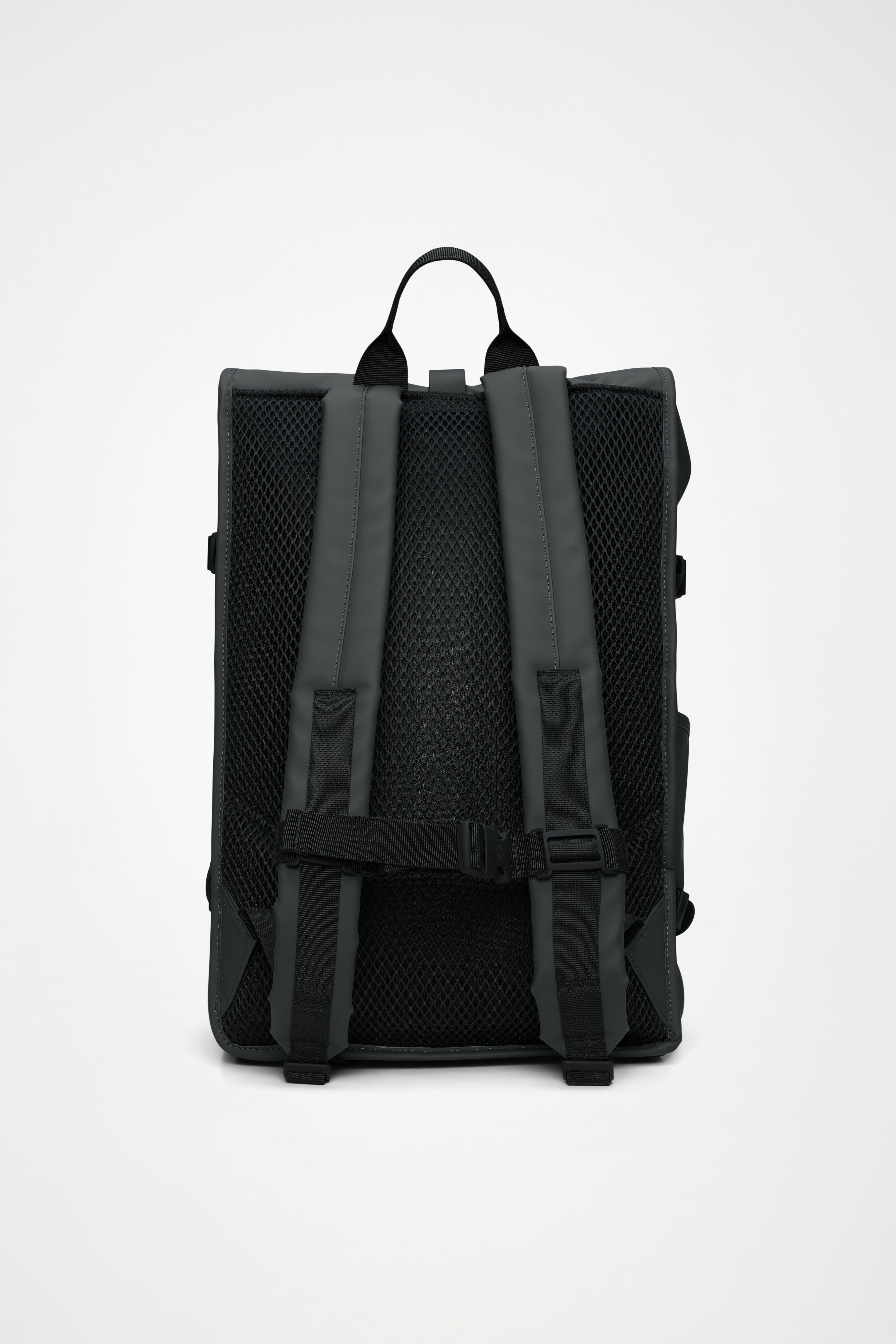 RAINS Rolltop Rucksack Large Dark Grey 28L H63 x D14 x W32 cm Backpack