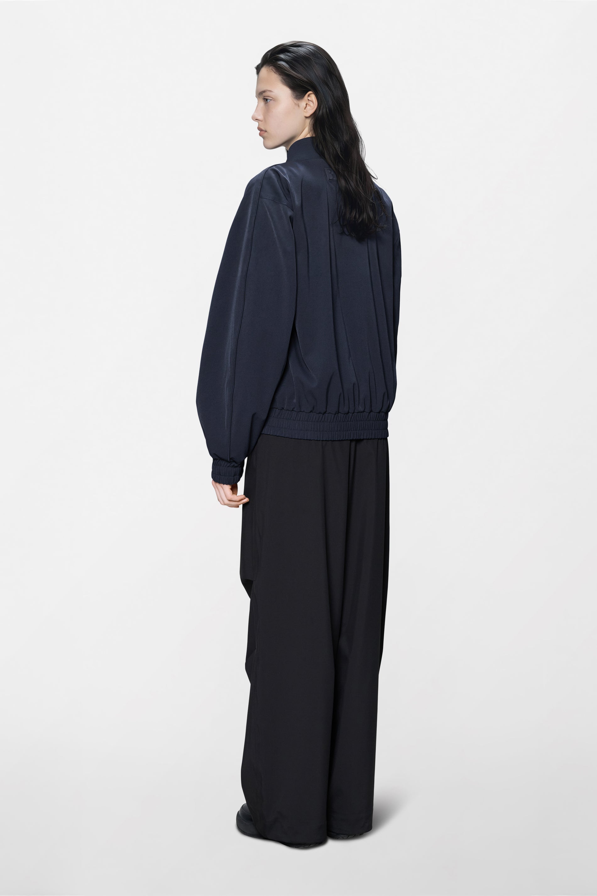 RAINS Tech Woven Bomber Jacket Navy Jacket